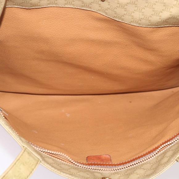 CELINE Macadam Canvas Tote Bag Beige Auth bs12760 - Picture 11 of 16